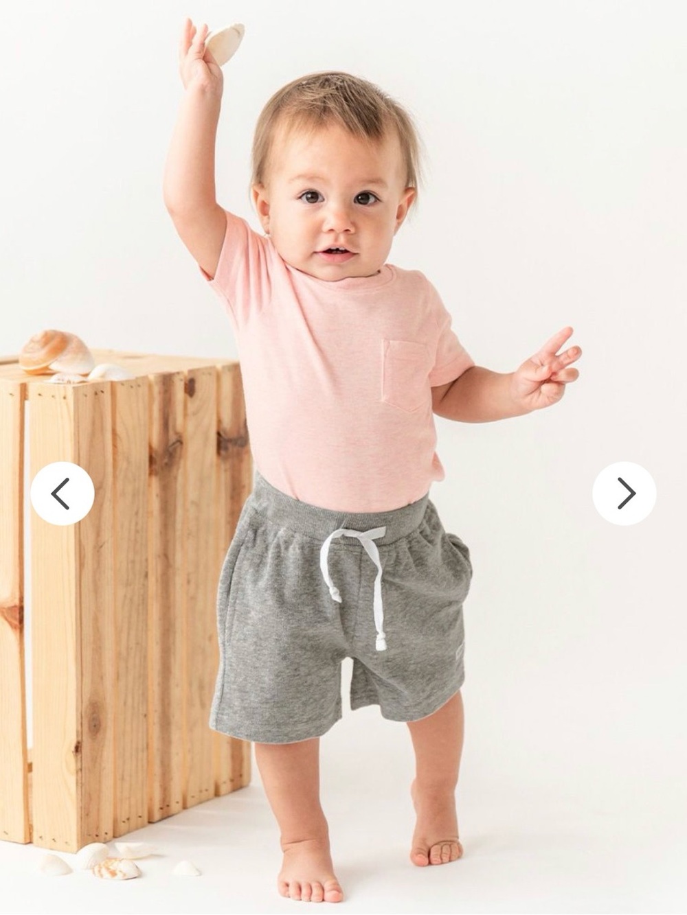 NWT Pale Pink Short Sleeve Pocket Bodysuit